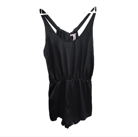 Victoria's Secret Silky Black Romper - Picture 1 of 4